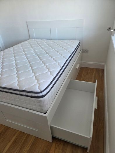 double bed and mattress