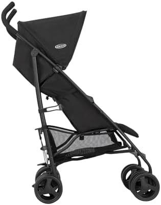 EZLite, ultimate easy-to-use lightweight stroller at only 6.6kg for on-the-go families. Suitable from birth to approx. 3 years (15kg), Midnight fashion, Black