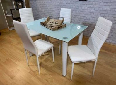 Glass Dining Table & 4 Chairs, Free Delivery
