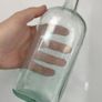 395 - Antique Imperial Pint Sea Glass Decorative Collectible Alcohol Bottle Image 2