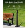 Cigarette Butt Receptacle, Commercial Cylinder Cigarette Butt Container, Freestanding and Weatherproof Outdoor Cigarette Butt Disposal for Garden Image 2