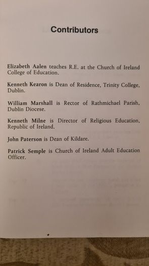 Church Of Ireland. A Parish Aduld Education Handbook. By Patrick Semple. 1987. Paperback In Fair Condition. See Photos For Same.33.
