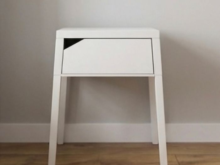 Single IKEA SELJE White Metal