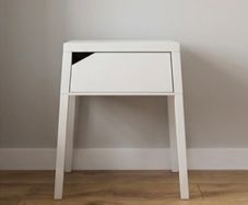 Single IKEA SELJE White Metal
