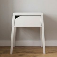 Single IKEA SELJE White Metal
