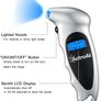 Digital Tyre Pressure Gauge 150 PSI 4 Settings for Car Truck Bicycle with Backlit LCD and Non-Slip Grip Tyre Pressure Checker, Silver Image 2