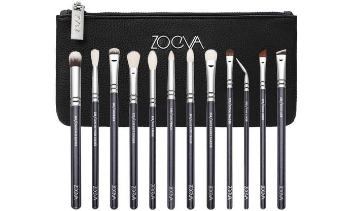 brand new 100% genuine Zoeva complete eye set 12 brushes + clutch