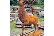 Standing Stag Cast Iron Rusty CH R QY31