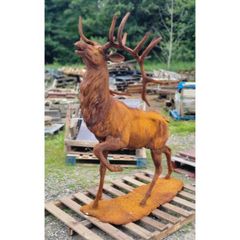Standing Stag Cast Iron Rusty CH R QY31