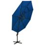 4-Tier Parasol with Aluminium Pole Azure Blue 3x3 m Image 2