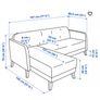 IKEA LINANAS 3-seat sofa, with chaise longue Image 4