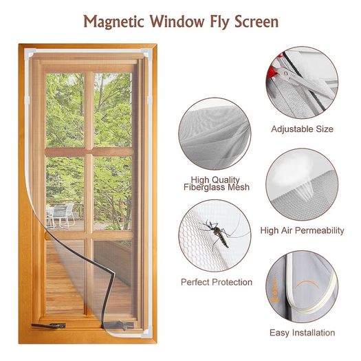 Brand New Yideng DIY insect screen magnetic window Max 47x55