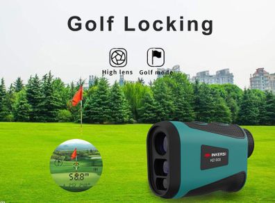 Inkersi Range Finder for Hunting Golf Rangefinder Laser Distance Meter TelescopeTelemeter 500M with Flag Pole Lock