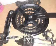 shimano 3 x9 gear drivetrain