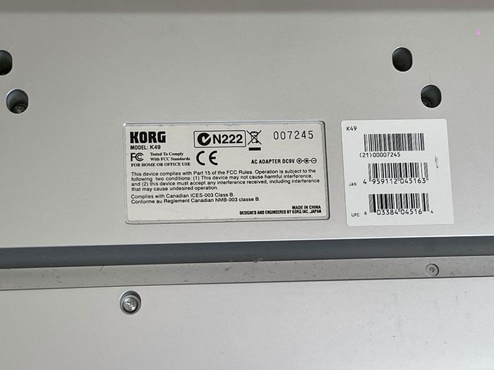 Korg K49 49-Key USB MIDI keyboard