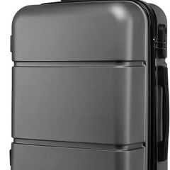 Suitcase 20'' Travel Carry On Hand Cabin Luggage Hard Shell Travel Bag Lightweight, Grey