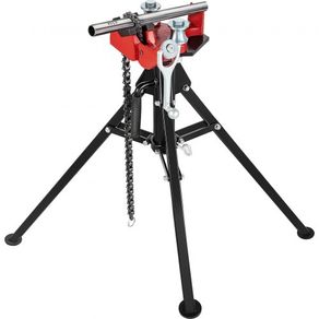 Tripod Pipe Chain Vise | 1/8"-5" Pipe Capacity | 92.5 cm Length | Portable Folding Steel Legs | Grab, Support, and Bend Pipes