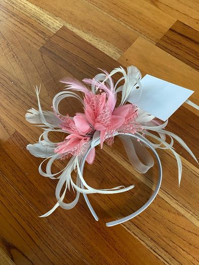 silver fascinator