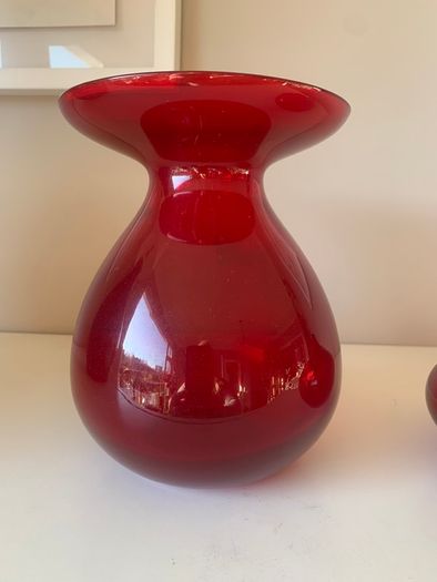 IKEA Salong Cranberry Ruby Red Glass
