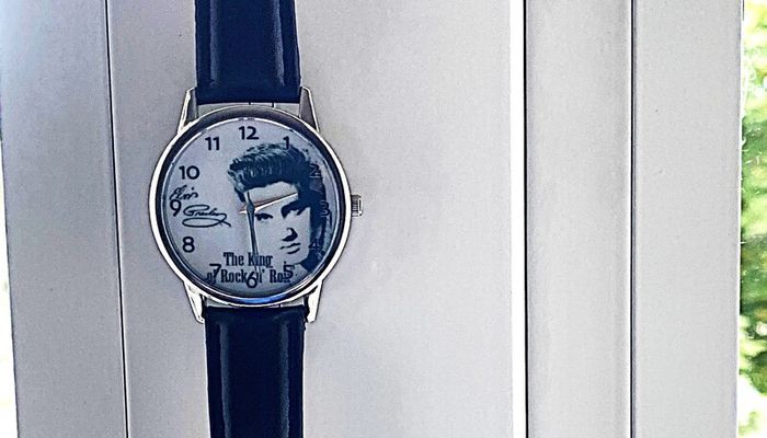 Elvis Wrist watch, Black Strap
