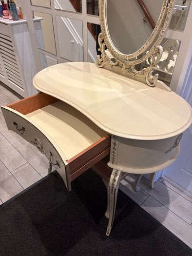 Vintage dressing table and a matching stool