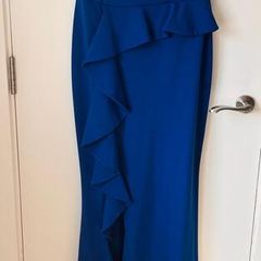 Amazing Sapphire Blue Dress & Matching Shoes!