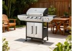Ibiza Silver Gas BBQ 4/1 Burner Powerhouse