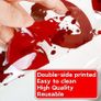 Halloween Window Stickers Bloody Hands Scary Halloween Window Clings Large Shadow Realistic Bloody Footprints DO NOT Enter Double-Sided Halloween Window Decorations Image 4