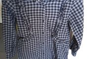 Next Black and Grey Checked Long Top/Dress Aged 8