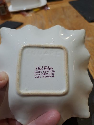 Vintage Old Foley trinket dish James Kent