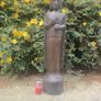 39" Late Nineteenth Century Balinese Wooden Temple Buddha Image 4