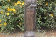 39" Late Nineteenth Century Balinese Wooden Temple Buddha