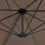 Outdoor Umbrella with Portable Base Taupe Image 2