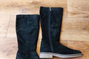 Van Dal- Black Suede Boots- size uk 6/eur39
