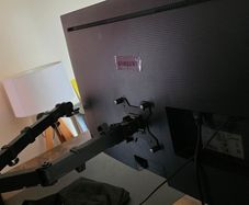 Samsung PC Monitor + Premium Adjustable Dual Monitor Arm Mount