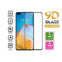 For Huawei P40 Tempered Glass 9D Curved Screen Protector Full Coverage - FHT026HTG