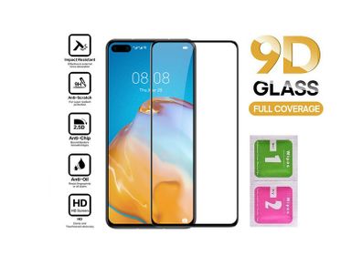 For Huawei P40 Tempered Glass 9D Curved Screen Protector Full Coverage - FHT026HTG