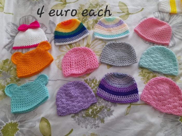 Handmade premature baby cardigans