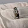 Silver ring white Diamonds and Multi gemstones Image 7
