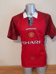 1996/98 Manchester  Umbro Home Jersey Shirt Adult Size L Large