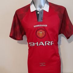 1996/98 Manchester  Umbro Home Jersey Shirt Adult Size L Large