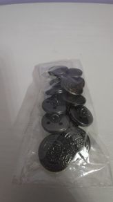 Clothes Buttons (Silver-Black)