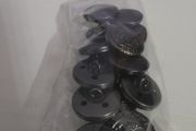 Clothes Buttons (Silver-Black)