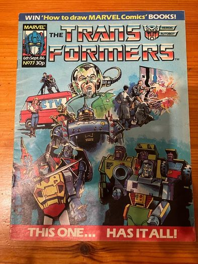 Comic: 'The Transformers' no. 77 (6th September 1986)