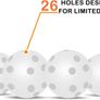 100 Pack Plastic Golf Training Balls with 2 Golf Ball Tees  Airflow Hollow Golf Balls for Indoor Putting Green, Backyard Outdoor Practice Equipment Image 4