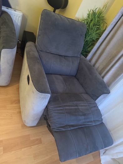 2 x 2 Seater Recliners and 1 seater Recliner Sofa