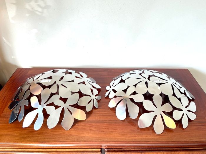 Pair of Vintage Ikea Stockholm Stainless Steel Bowls