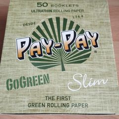 Pay-Pay GoGreen King Size Slim Rolling Papers - Box of 50