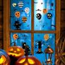 Window Stickers,moinkerin 123 Pieces Halloween Window Clings 8 Sheets Bat Spider Ghost Image 3