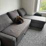 Free Grey Corner Sofa Bed with Chaise Collection Only Image 5